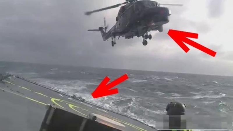 Cum a reusit acest pilot sa aterizeze pe o nava in timpul unei furtuni este incredibil!!!
